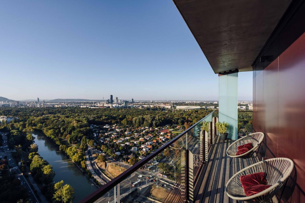 Design Apartment With Amazing View Over Vienna 2 Exterior foto