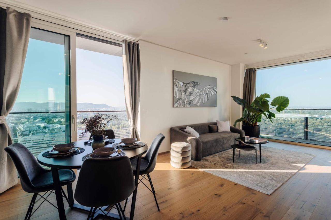 Design Apartment With Amazing View Over Vienna 2 Exterior foto